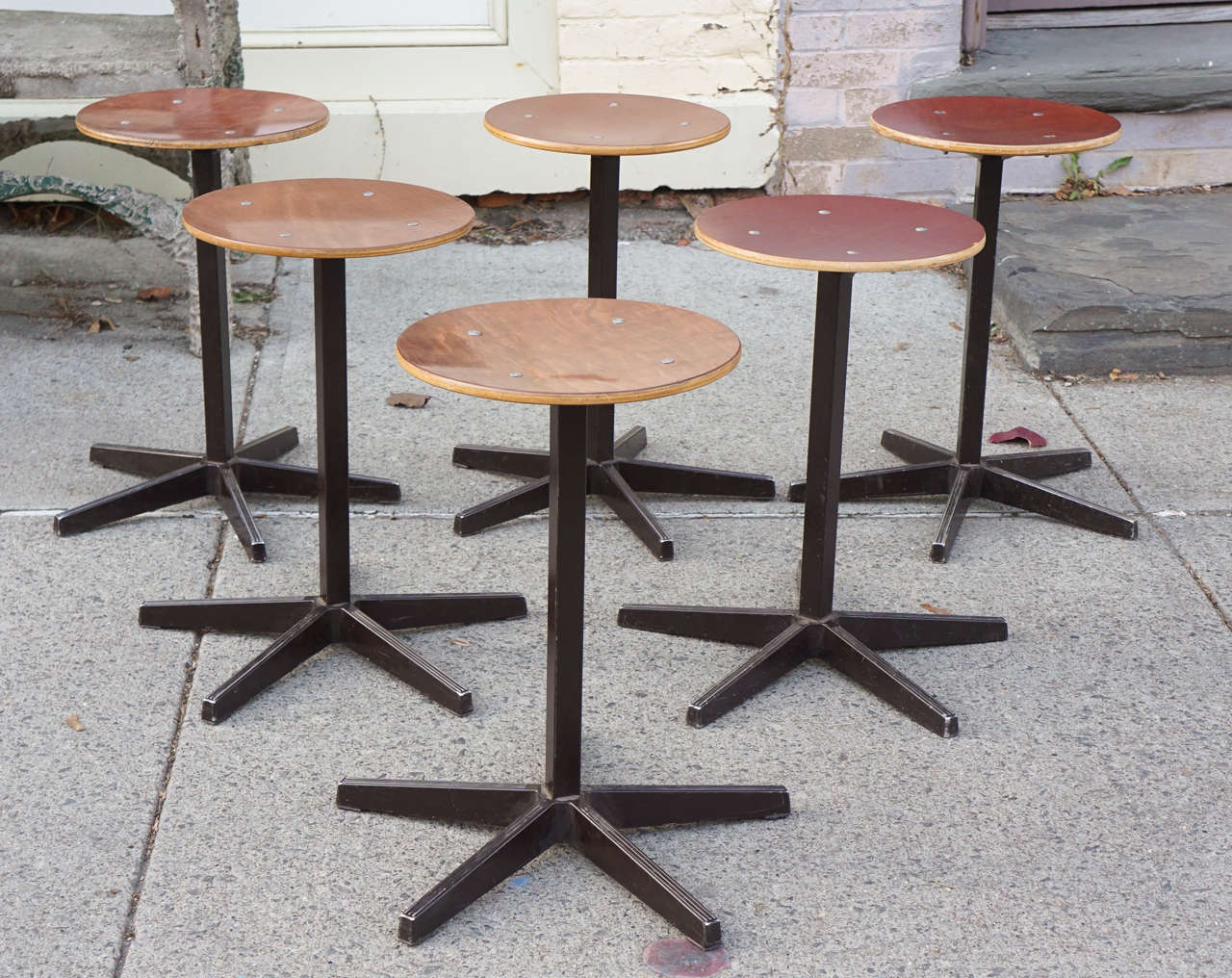 Set of 12 stools, Marko, circa 1960, Holland.