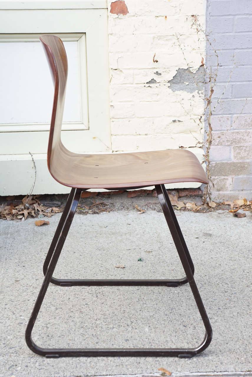 Set of Eight Dutch Stacking Chairs, circa 1960 In Good Condition In Hudson, NY