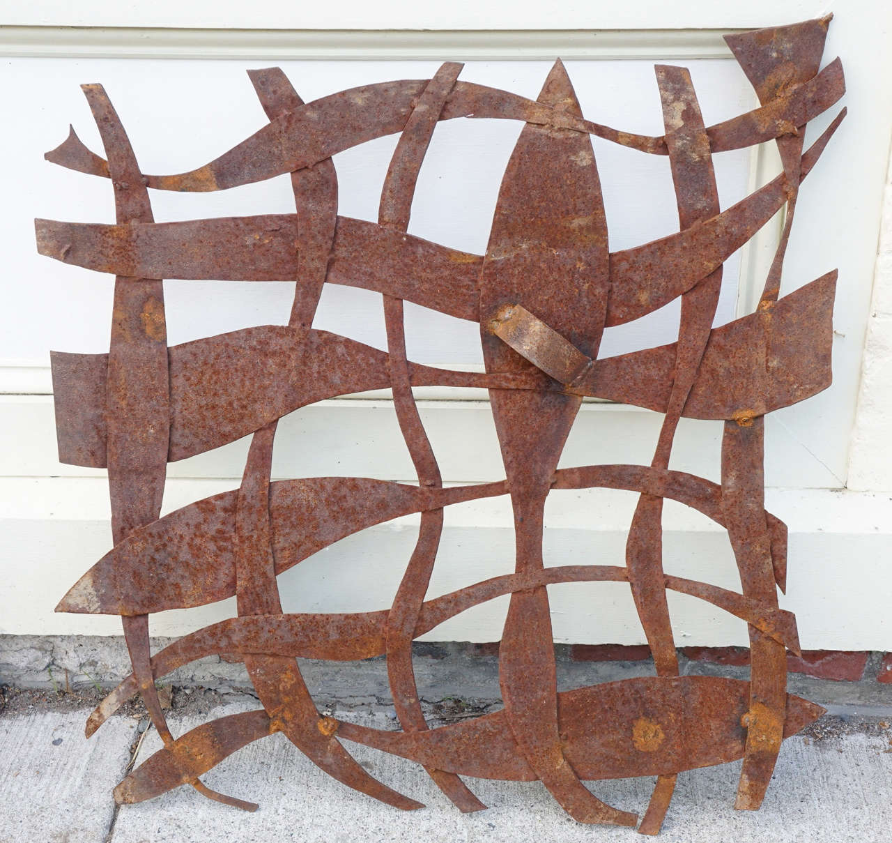 Abstract Sculpture, Wrought Iron Wall Hanging For Sale 2