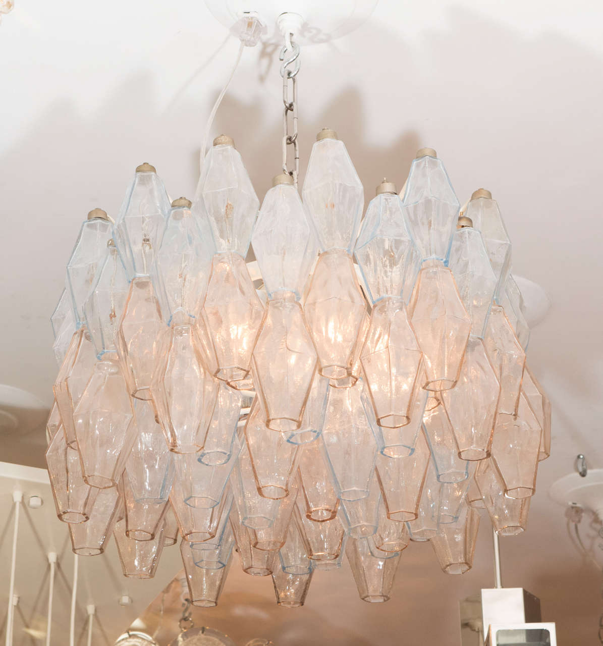 1970s Venini Polyhedron Chandelier
