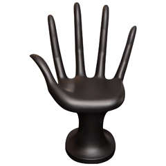 Mid century black hand chair