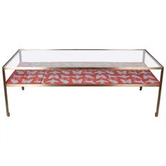 Limited Edition Angle Steel Coffee Table with Dylan Egon Silk Screened Slats