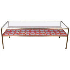 Limited Edition Angle Steel Coffee Table with Dylan Egon Silk Screened Slats 6