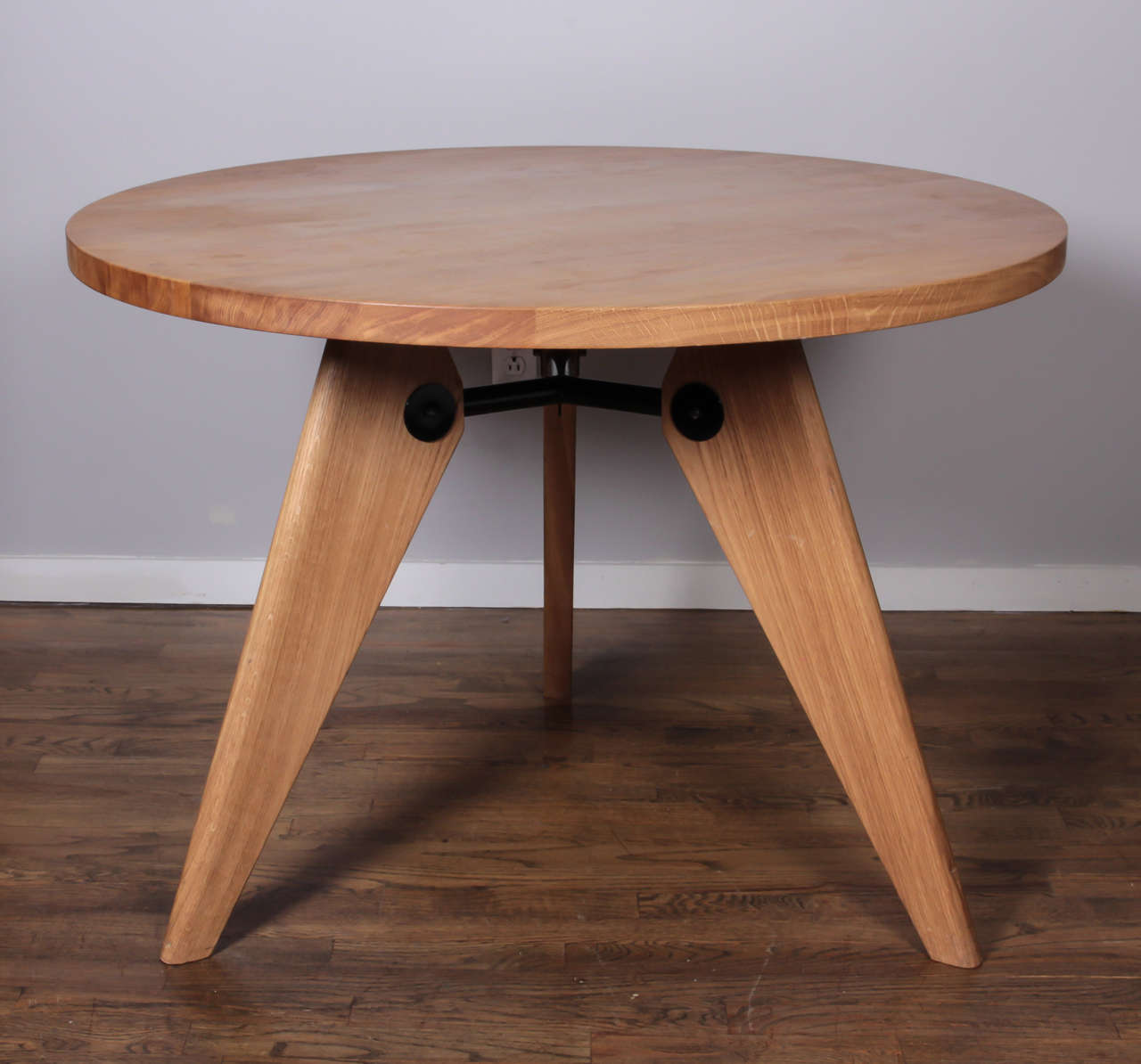 German Jean Prouve Gueridon Dining Table Produced by Vitra