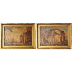 "Rome, " Paintings in the Middle of 18th Century