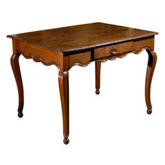 French Table with Scalloped Apron