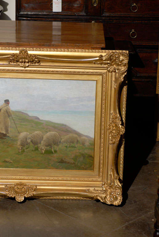 shepherds and sheep painter