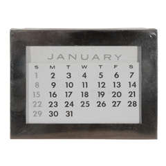 Sterling Silver Tiffany & Co. Desk Calendar