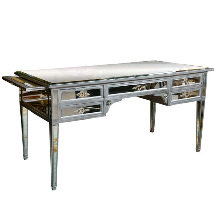 A Maison Jansen Mirrored Desk At 1stdibs A Maison Jansen Mirrored Desk For