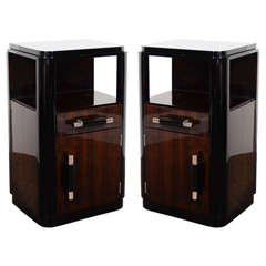 Pair of Art Deco End Tables/Nightstands by Donald Deskey