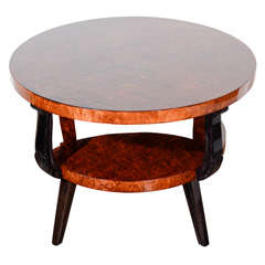 Art Deco Two Tier Occasional Table with Acanthus Legs