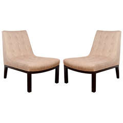Pair of Slipper Chairs by Edward Wormley for Dunbar