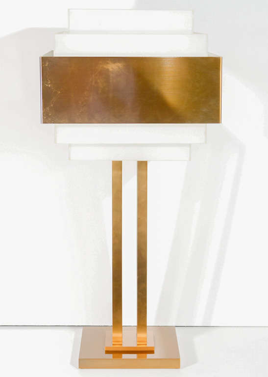 Art Deco Skyscraper Style Lamp by Jean Perzel