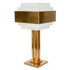 Art Deco Skyscraper Style Lamp by Jean Perzel