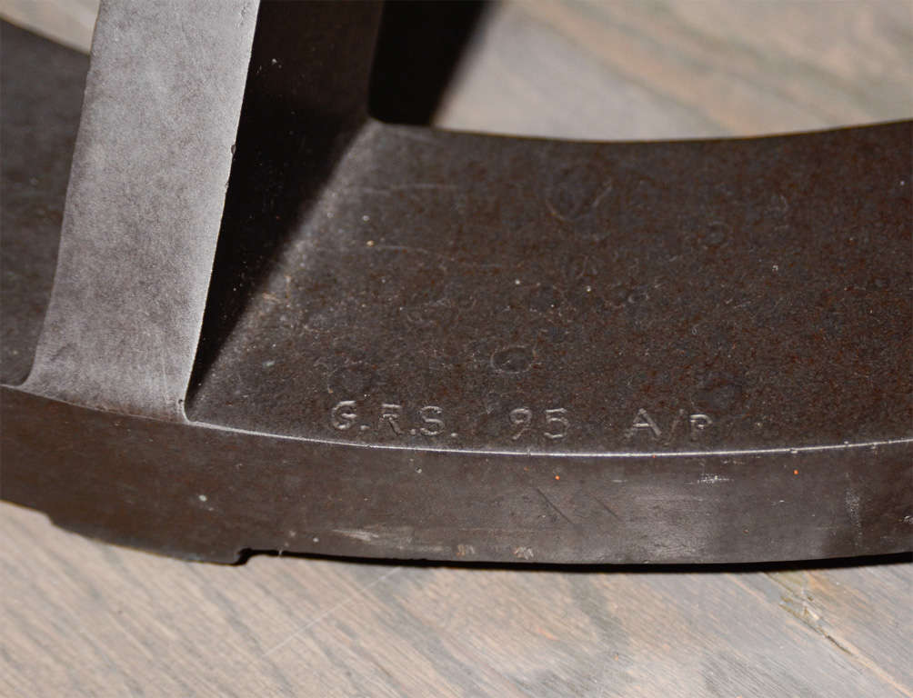 Spectacular Sculpted Bronze Shattered Glass Dining Table at 1stdibs