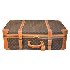 20 Century Original "Louis Vuitton" Suitcase with F.R. Monogram