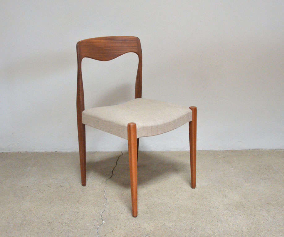 1960s set of 10 Danish dining chairs