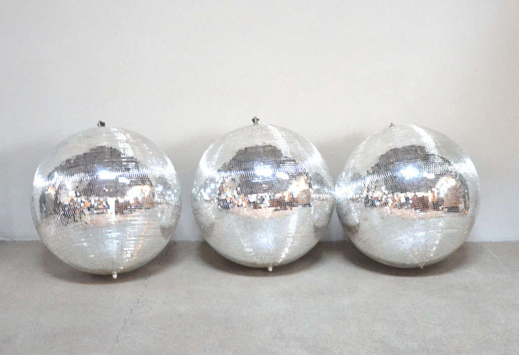 1970s Disco balls in mirror glass