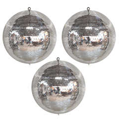 1970s Disco balls in mirror glass