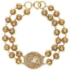 Chanel Byzantine Style Beaded Medallion Necklace 5
