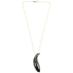 Jade Gold Fish Necklace by Frank Gehry for Tiffany & Co.