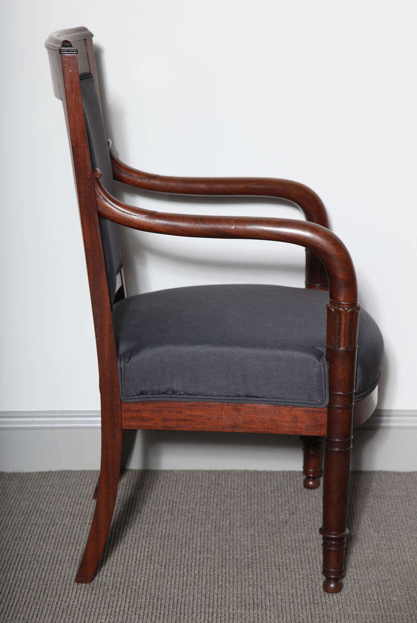 French Empire Style Armchair In Good Condition For Sale In New York, NY