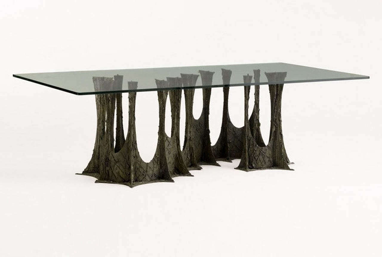 Sculpted Bronze Dining table by Paul Evans.Large,Original and Pristine.
See other listing for matching dining chairs.