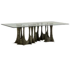 Paul Evans Stalagmite Bronze Dining Table