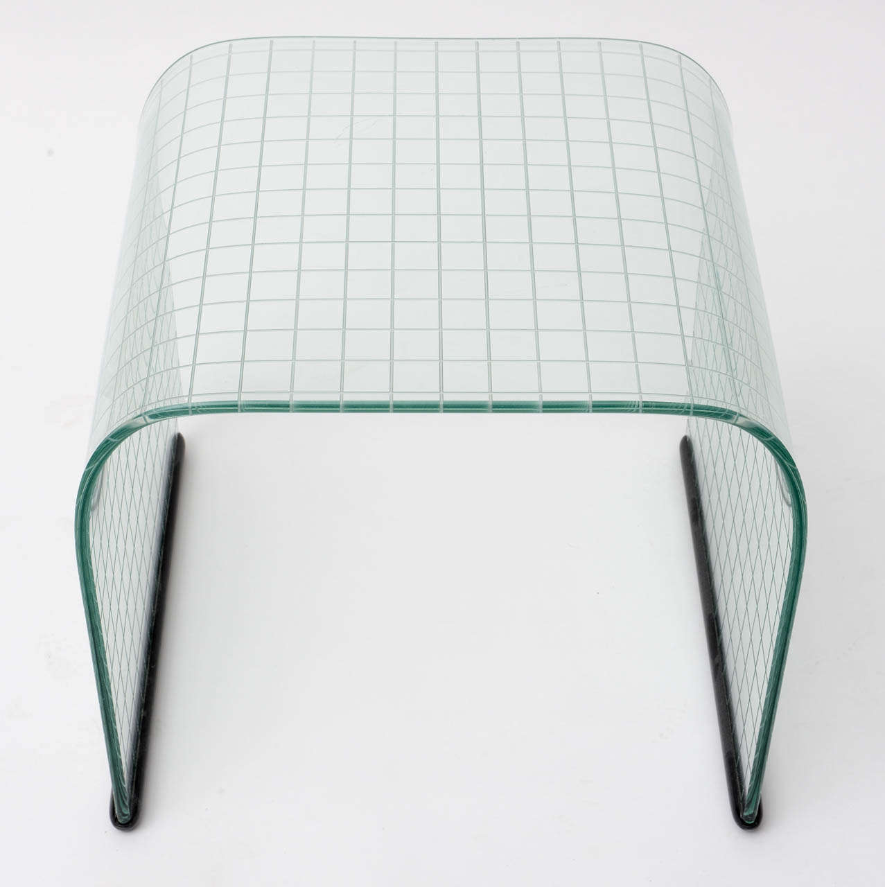 Fin du 20e siècle Tabouret/table en verre trempé fibre de verre en vente