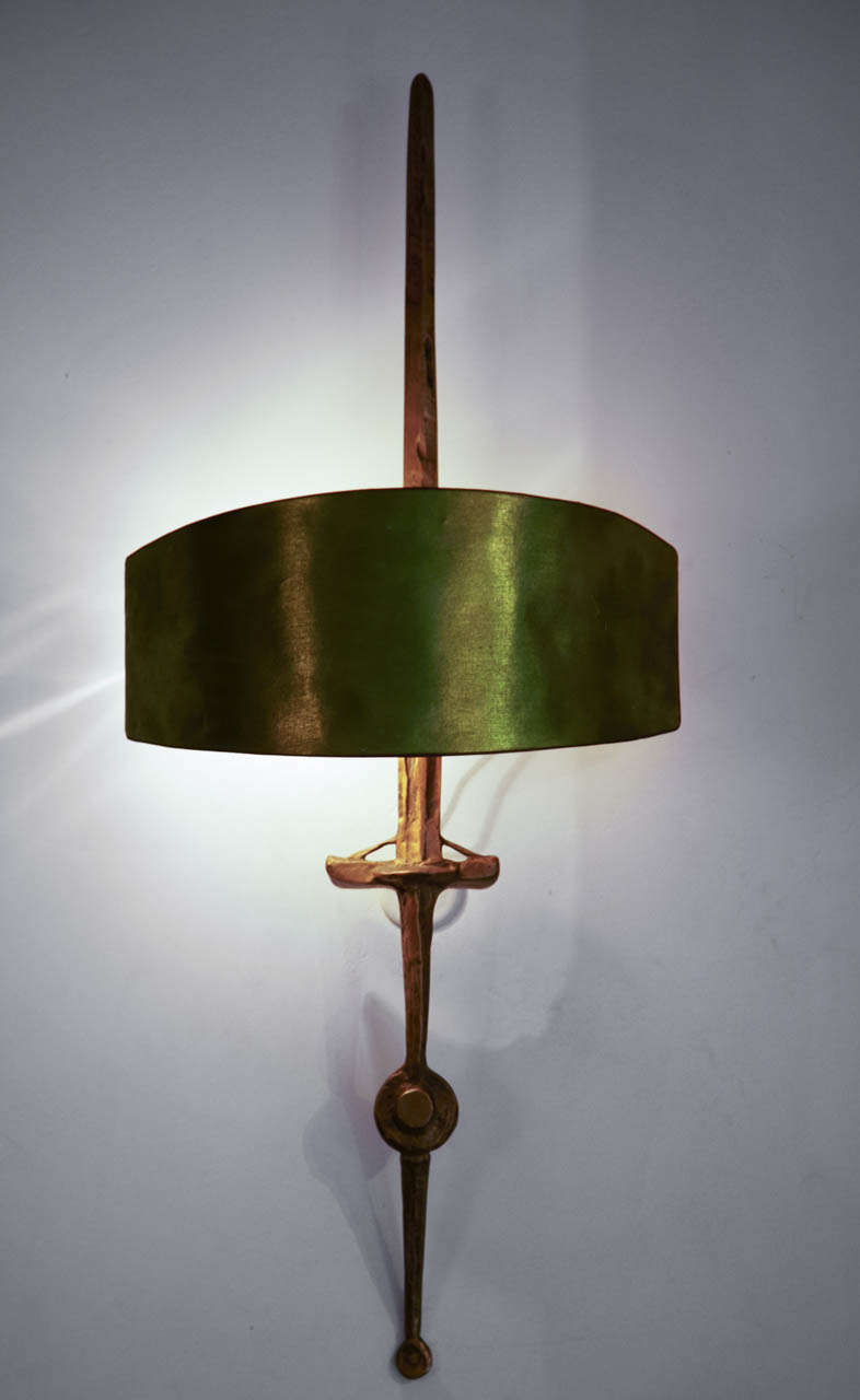 Pair of Gilt Bronze Wall Lights Called