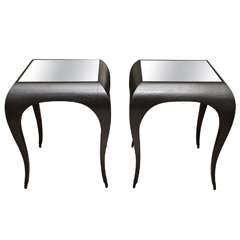 Pair of Ebonized Tables