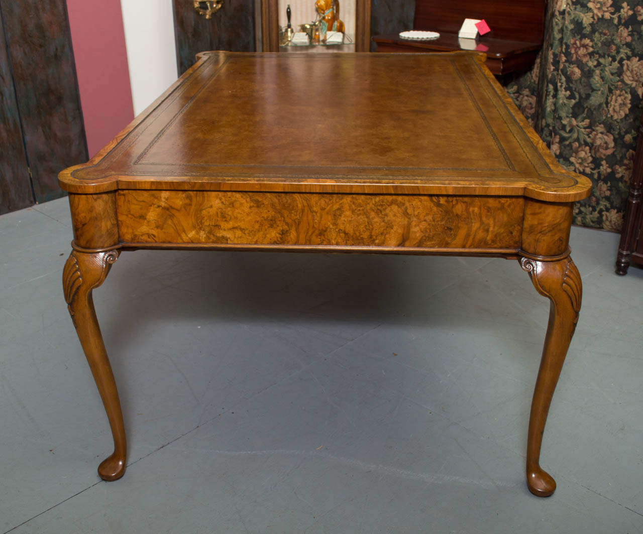 1850's English Walnut Partners Desk 1