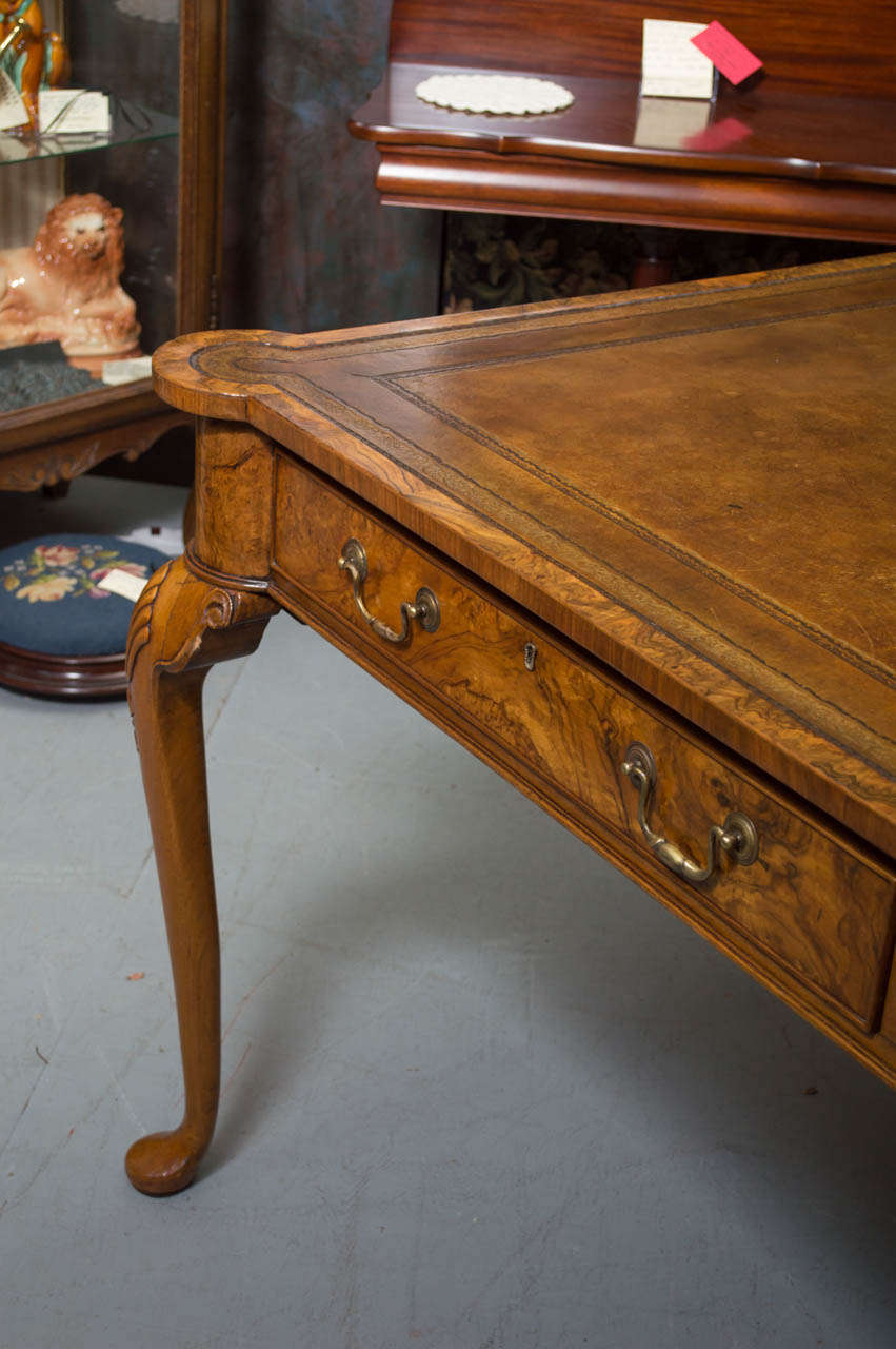 1850's English Walnut Partners Desk 2