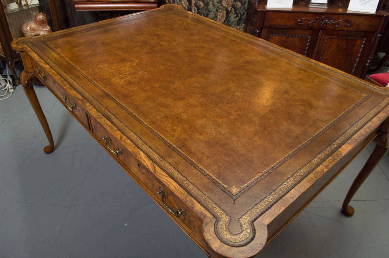 1850's English Walnut Partners Desk 3