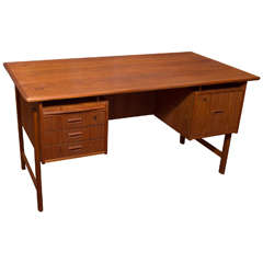 Arne Vodder Executive Teak Danish Modern Desk