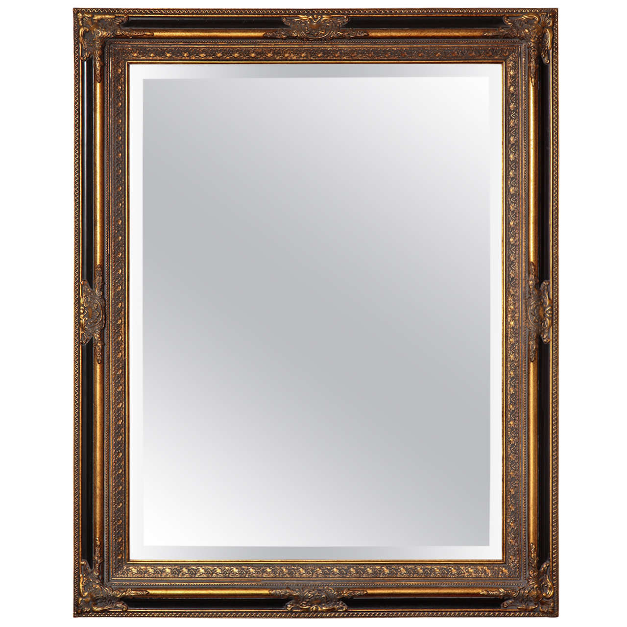 Neoclassical Rectangular Mirror in Empire Revival Style