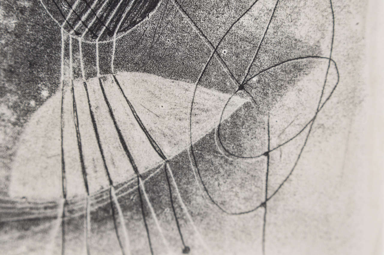 American 1940s Monotype by Harry Bertoia For Sale