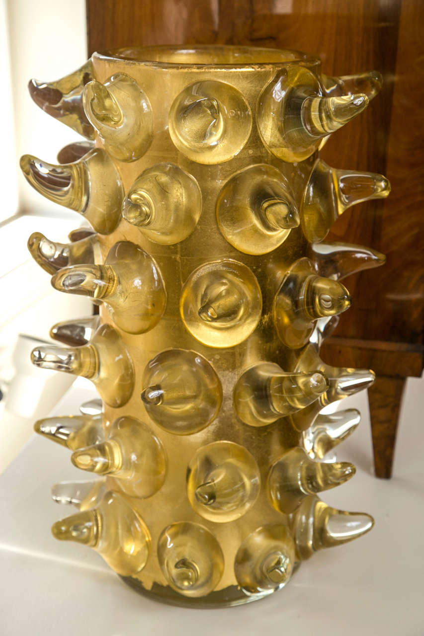 Vaso scultoreo monumentale di Murano, firmato dall'artista