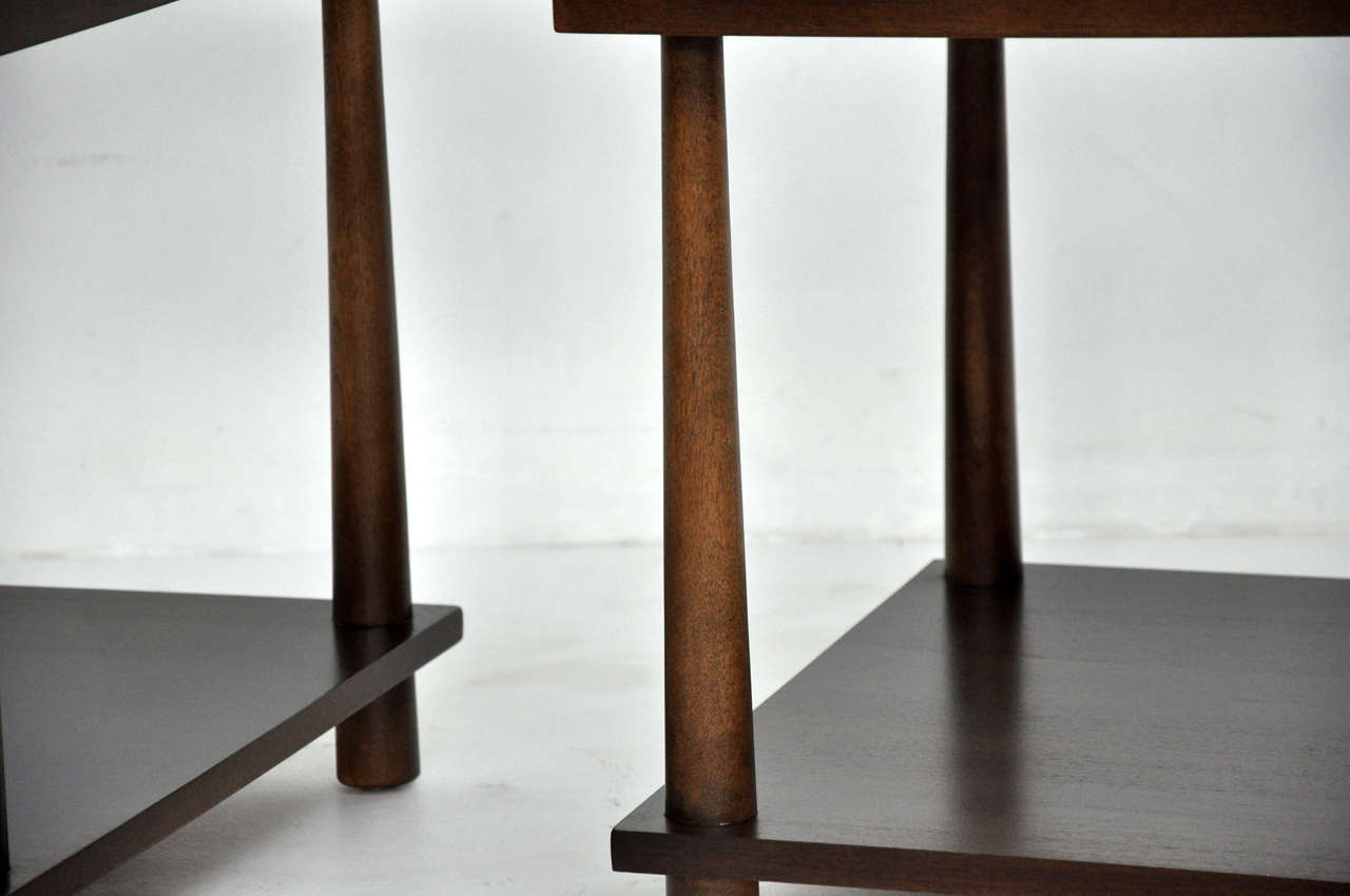 T.H. Robsjohn-Gibbings Lamp Tables In Excellent Condition In Chicago, IL