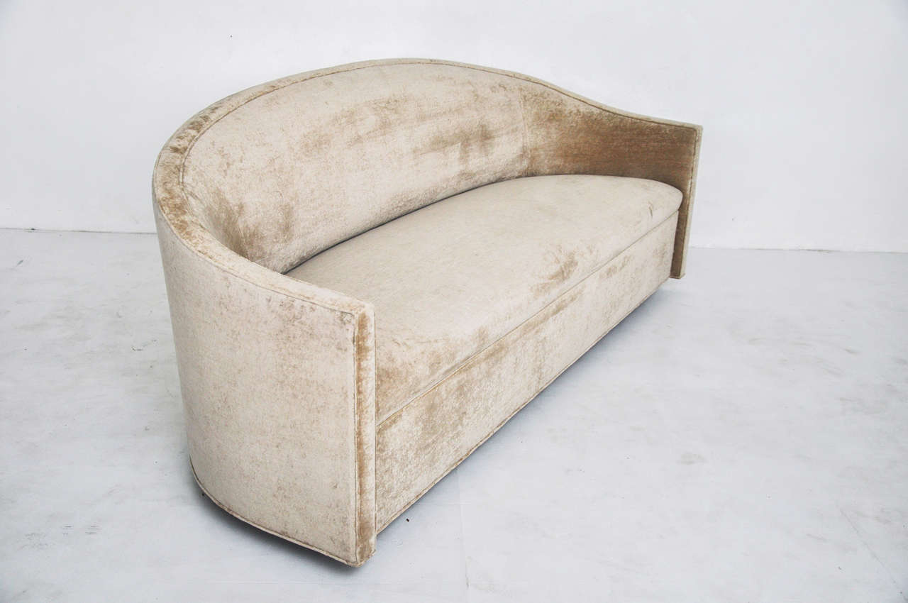 Mid-century sofa attributed to Ward Bennett.  Fully restored and reupholstered.
