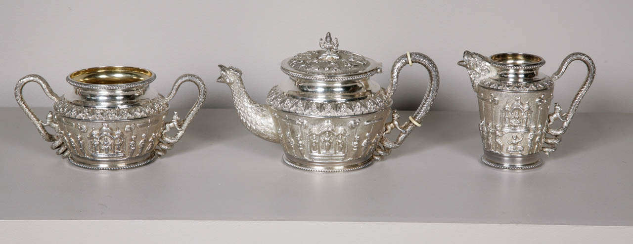 Indian teaset by P. Orr and Sons, Madras, 19th century 5