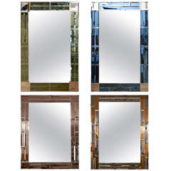 Set of 4 italian mirrors circa 1960