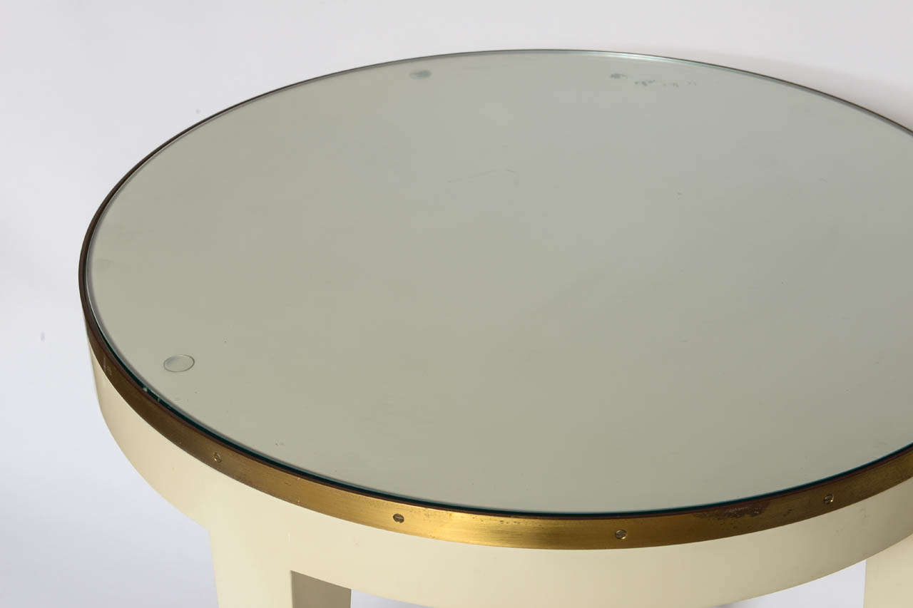 Angelo Donghia Round Side Tables/SATURDAY SALE In Excellent Condition In East Hampton, NY