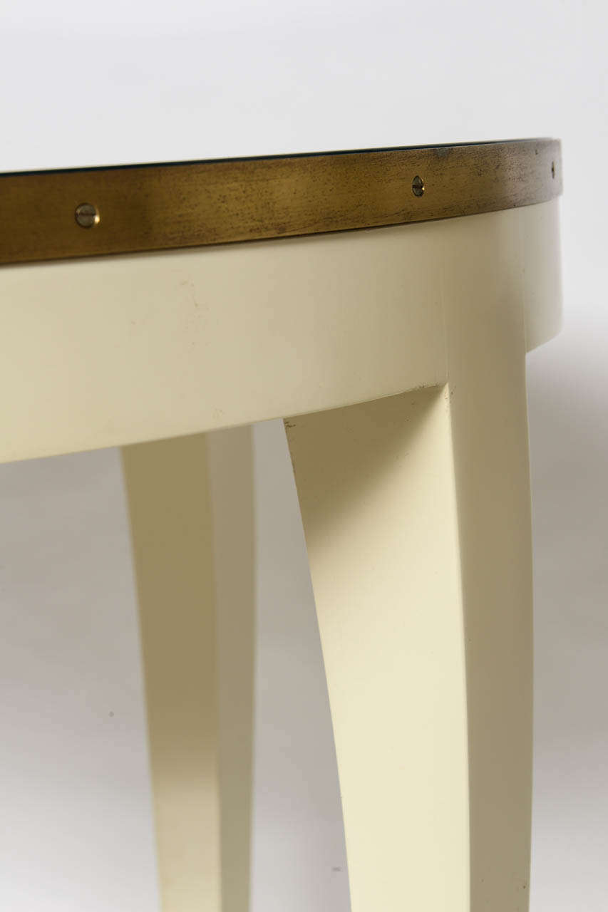 Brass Angelo Donghia Round Side Tables/SATURDAY SALE