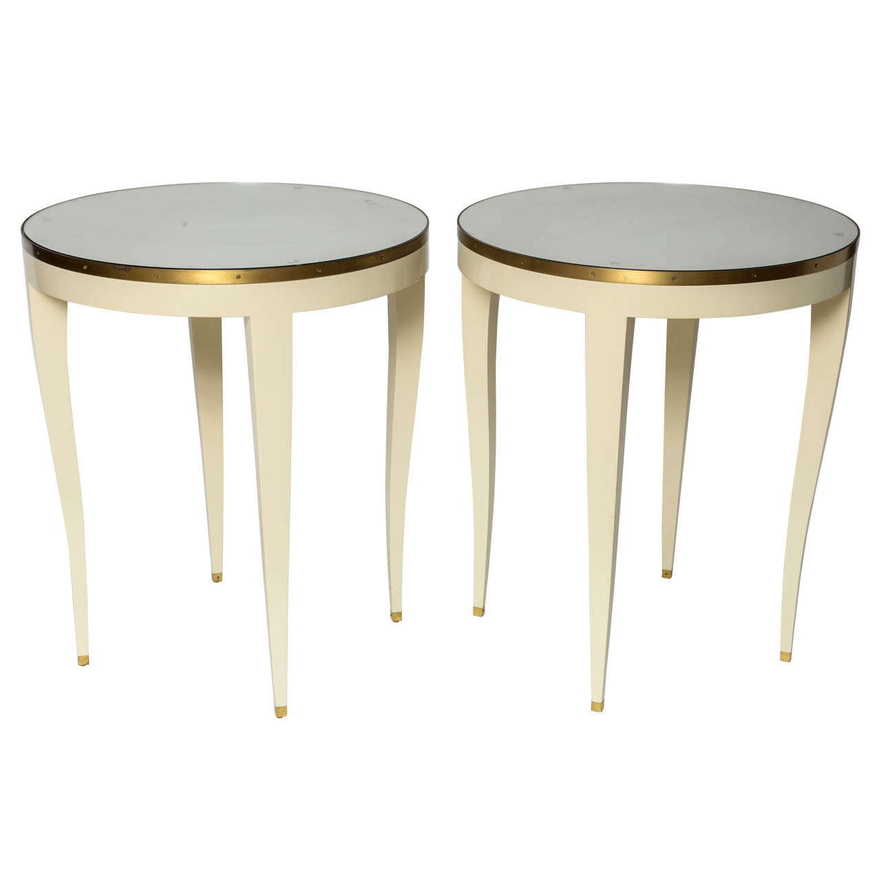 Angelo Donghia Round Side Tables/SATURDAY SALE