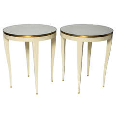 Angelo Donghia Round Side Tables/SATURDAY SALE