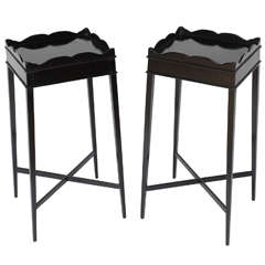 Maison Jansen Ebonized Side Tables