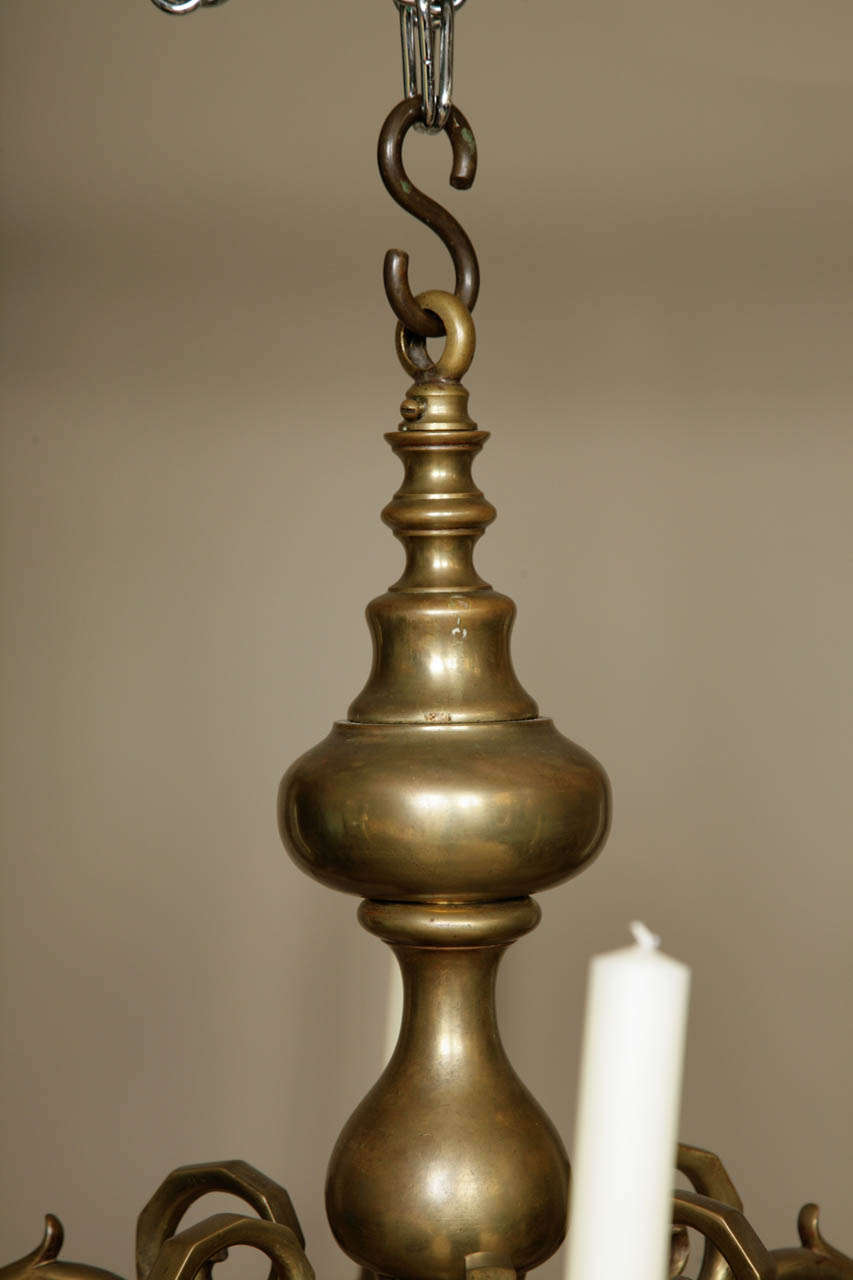 Baroque Large Dutch Brass 17th Century Style Chandelier