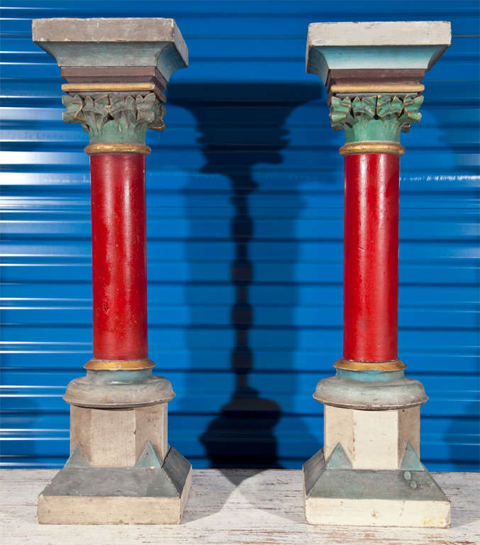 Pair of Early 20th Century Belgian Decorative Pillars