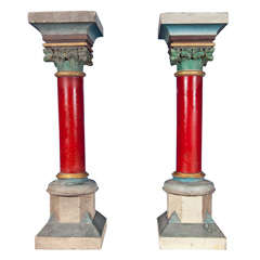 Pair of Early 20th Century Belgian Decorative Pillars
